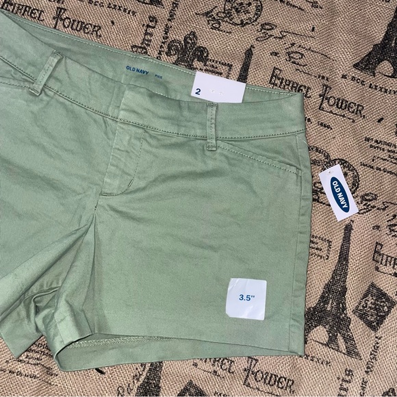 Old Navy NWT! Pixie Olive Green Chino Short Size 2 - Picture 4 of 12